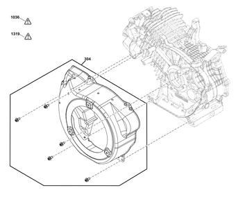 Blower Housing Group Diagram and Parts List for 25E337-0030-G1  Briggs and Stratton Engine